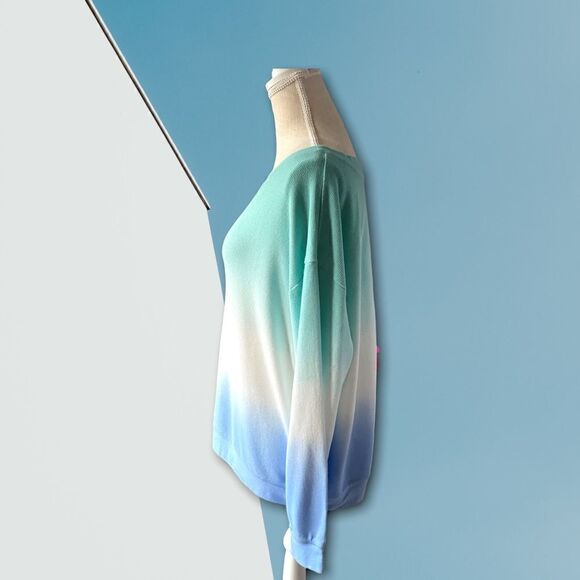 Splendid | EUC Splendid Ladies Women’s Thermal Ombré Tie Dyed Top Size Large L - Picture 2 of 7